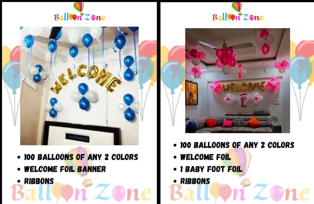 Welcome baby decoration in noida