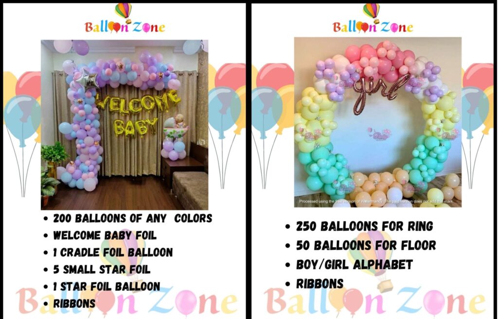 balloon decoration in noida