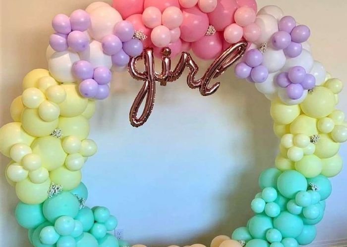 balloon decoration for baby welcome
